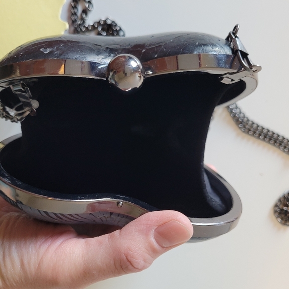 Iron Fist You Ripped My Heart Out Hardshell Clutch, NWT With Flaws - Picture 10 of 10